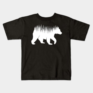 Grizzly bear forest Kids T-Shirt